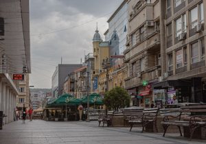 Approaching Obrenoviceva Street 